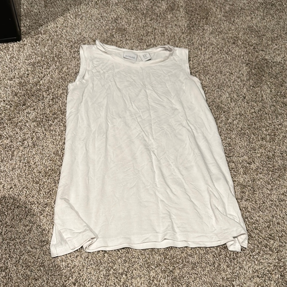 Kenar White Tank Top